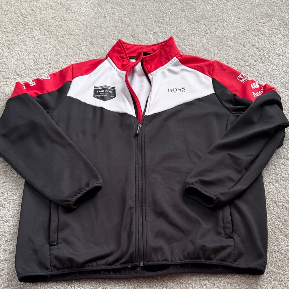 Hugo Boss Black and Red Track Jacket